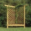 Rohová pergola s lavicí 166 x 81 x 174 cm impregnovaná borovice Zelená 318418