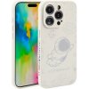 Gumený kryt Astronaut Pattern na iPhone 16 Pro Max - Flying Astronaut-Biela