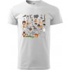 Zvieratká na triku - Klasické pánske tričko vyššej gramáže - 2XL ( Biela )