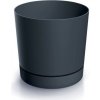 Prosperplast Kvetináč TUBO P s miskou 19,9 cm antracitový