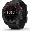 Garmin fenix 7X Solar,Gray/ Black Silicone Band, EU