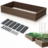 Prosperplast Vyvýšený záhon BASE WOODY hnedý 149,2 cm
