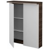 Dreja Dvojdverová zrkadlová skrinka ASTON GA2OE 60 - D25 Teak