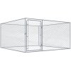 vidaXL Vonkajšia voliéra pre psy pozinkovaná oceľ 200 x 200 x 100 cm