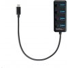 StarTech.com HB30C4AIB hub USB 3.2 Gen 1 (3.1 Gen 1) Type-C 5000 Mbit/s Čierna (HB30C4AIB)