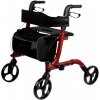 REHAFUND RF-620/S chodítko 4-kolesové pre seniorov LIZBONA PREMIUM červené