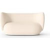 Ferm Living Pohovka Rico Wool Bouclé, 2-miestna – off-white