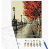 BRUSHME Malování podle čísel BRUSHME 40 x 50 cm podzimní bulvár 1 ks v krabičce