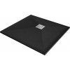 MEXEN - Stone+ Sprchová vanička štvorcová 100x100, čierna 44701010