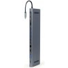Gembird USB-C 9v1 multiport USB + HDMI + VGA + PD + čítačka kariet + LAN + audio (A-CM-COMBO9-01)