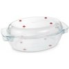 TESCOMA Oválny pekáč s poklopom GrandCHEF, 35x21cm, sklenený