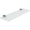 Nimco Bormo - Polička, dĺžka 40 cm, sklo/matná čierna BRC 11091B-40-90