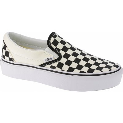 Vans Classic Slip-On Platform Black And White Checker/White 40