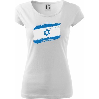 Izrael vlajka Pure dámske tričko Biela