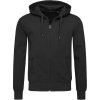 Stedman Mikina Sweat Jacket Men s kapucí, na zip, pánská COT-05561005901 S Černý opál