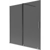 Mexen Velar dvojkrídlové zasúvacie sprchové dvere 150 x 150 cm, grafit, gun metal - 896-150-000-41-95