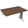 Hobis Rokovací stôl Flex, 120x75,5x80 cm, orech/kov