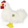 Rappa Plyšový kohút biely stojaci 33 cm ECO-FRIENDLY