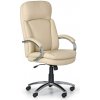 Kožené kancelárske kreslo LAYER, béžová