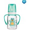 Canpol babies Dojčenská fľaša plast s držiakmi Cute Animals 120 ml 3m+ vzor: Macko