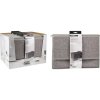 Homestyling Úložný box s odlápacím vekom sivý KO-101001740seda