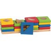 GOKI Skládačka 4 barevné věže z tvarů