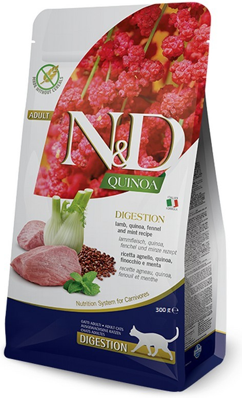 N&D Cat Grain Free QUINOA Digestion LAMB 300 g