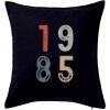 Vintage číslica 1985 - Vankúš 50x50 - 50x50 - Vrátane výplne ( Čierna )