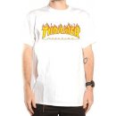 Pánske tričko Thrasher Flame Logo white