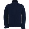 B&C | Hooded Softshell /men, Pánska 3-vrstvová softshellová bunda s kapucňou, modrá navy, S