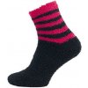 Dámske ponožky NOVIA | spacie ponožky pruhované 1265 čierne 26-27