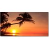 Foto obraz fotografie na skle Západ slnka pláž 100x50 cm