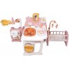 Domček pre bábiku trojkrídlový Large Doll´s Play Center Soft Baby Nurse Smoby kuchynka spáľňa a kúpelňa s 18 doplnkami