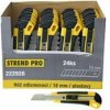 Nôž STREND PRO UKBOX-86, 18 mm, odlamovací, plastový, Sellbox 24 ks