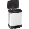 Odpadkový kôš Curver Deco Bin Duo 10 + 18 l strieborný