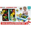Lean Toys kuchynský drez s umývadlom a príslušenstvom