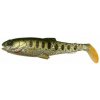 Savage Gear Craft Cannibal Paddletail Olive Pearl Silver Smolt 10,5 cm 12 g Gumová nástraha