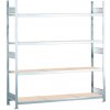 Regál široký SCHULTE, police z drevotriesky š 2500 mm, základné pole, 4 úrovne, 2560x636x2500 mm