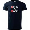 Drum & Bass Rum & Ass tričko Tmavomodrá