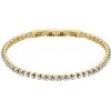 Rosefield Slušivý pozlátený náramok s kryštálmi Tennis JBTWG-J1035