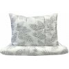 Set paplón + vankúš Elegantné listy 140x200/70x90 cm – mikrovlákno, duté vlákno, celoročné použitie