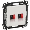 Legrand VALENA LIFE repro zásuvka x2 (753178) biely