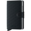 Kožená peňaženka SECRID Miniwallet Optical Black Titanium čierna
