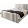 Čalúnená boxspring manželská posteľ Arion 180x200 - krémová