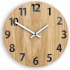 ModernClock Drevené nástenné hodiny Amadeus 33 cm biele/čierne