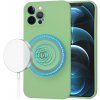 Techsuit SoftFlex MagSafe kryt na iPhone 12 Pro Max – mätovo zelený