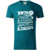 1975 v kocke - Tričko z organickej bavlny - 3XL ( Petrolejová )