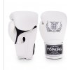 Boxerské rukavice TOP KING Super Air Single Tone - biele