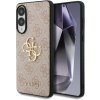 Guess PU 4G Metal Logo zadný kryt pre Samsung Galaxy S25 Edge Pink
