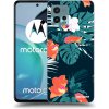 Picasee silikónový čierny obal pre Motorola Moto G72 - Monstera Color
